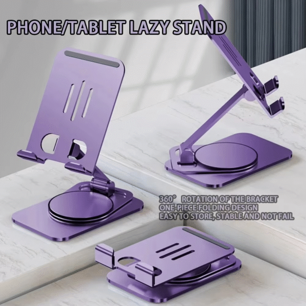 Support de Téléphone Métallique Réglable, Élégant et Pratique