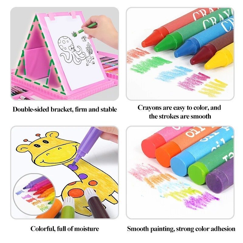 🎨🌸 Coffret de dessin complet (208pcs) - Image 3